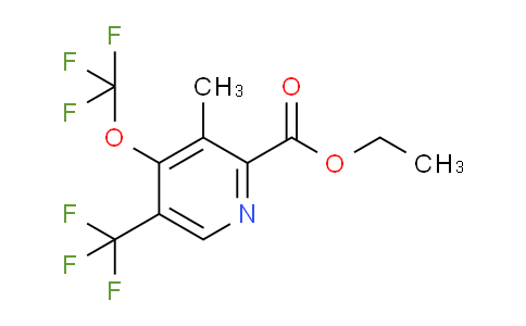 Ethyl 3-methyl-4-(trifluoromethoxy)-5-(trifluoromethyl)pyridine-2-carboxylate