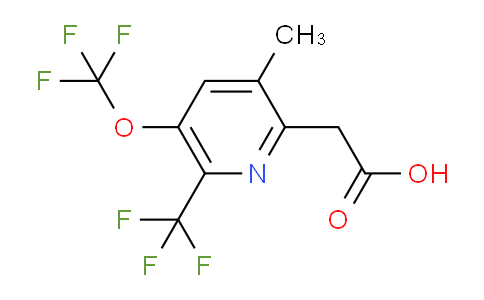 3-Methyl-5-(trifluoromethoxy)-6-(trifluoromethyl)pyridine-2-acetic acid