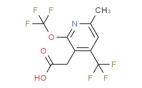 6-Methyl-2-(trifluoromethoxy)-4-(trifluoromethyl)pyridine-3-acetic acid