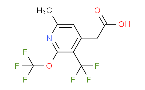 6-Methyl-2-(trifluoromethoxy)-3-(trifluoromethyl)pyridine-4-acetic acid