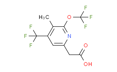 3-Methyl-2-(trifluoromethoxy)-4-(trifluoromethyl)pyridine-6-acetic acid