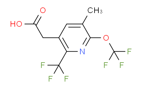 3-Methyl-2-(trifluoromethoxy)-6-(trifluoromethyl)pyridine-5-acetic acid