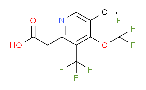 5-Methyl-4-(trifluoromethoxy)-3-(trifluoromethyl)pyridine-2-acetic acid
