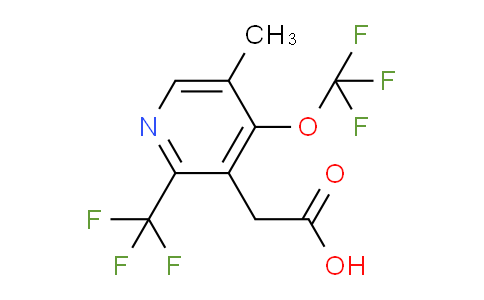5-Methyl-4-(trifluoromethoxy)-2-(trifluoromethyl)pyridine-3-acetic acid