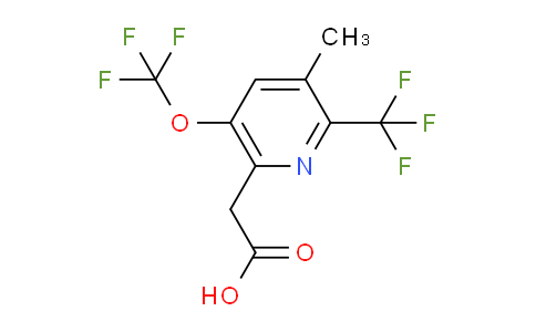 3-Methyl-5-(trifluoromethoxy)-2-(trifluoromethyl)pyridine-6-acetic acid