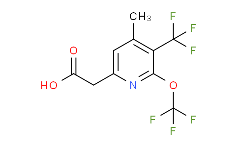 4-Methyl-2-(trifluoromethoxy)-3-(trifluoromethyl)pyridine-6-acetic acid
