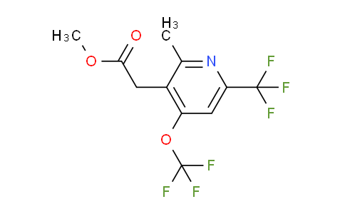 Methyl 2-methyl-4-(trifluoromethoxy)-6-(trifluoromethyl)pyridine-3-acetate