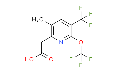 5-Methyl-2-(trifluoromethoxy)-3-(trifluoromethyl)pyridine-6-acetic acid