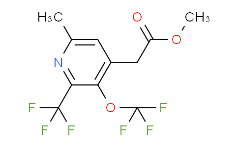 Methyl 6-methyl-3-(trifluoromethoxy)-2-(trifluoromethyl)pyridine-4-acetate