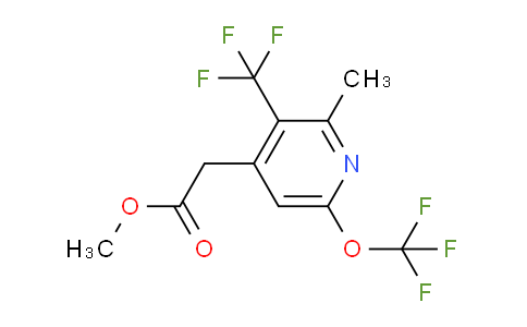 Methyl 2-methyl-6-(trifluoromethoxy)-3-(trifluoromethyl)pyridine-4-acetate