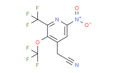 6-Nitro-3-(trifluoromethoxy)-2-(trifluoromethyl)pyridine-4-acetonitrile