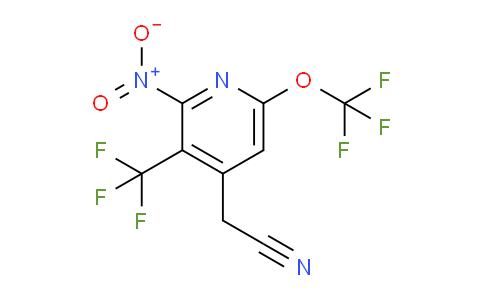 2-Nitro-6-(trifluoromethoxy)-3-(trifluoromethyl)pyridine-4-acetonitrile