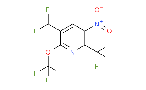 3-(Difluoromethyl)-5-nitro-2-(trifluoromethoxy)-6-(trifluoromethyl)pyridine