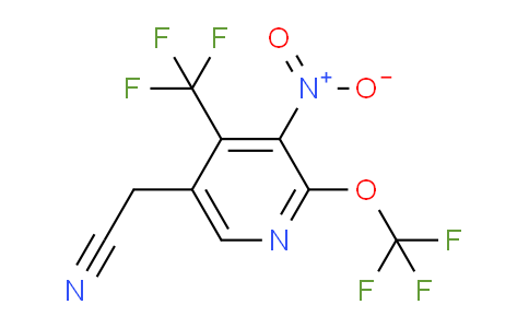 3-Nitro-2-(trifluoromethoxy)-4-(trifluoromethyl)pyridine-5-acetonitrile