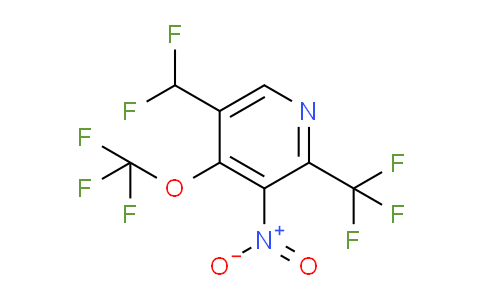 5-(Difluoromethyl)-3-nitro-4-(trifluoromethoxy)-2-(trifluoromethyl)pyridine