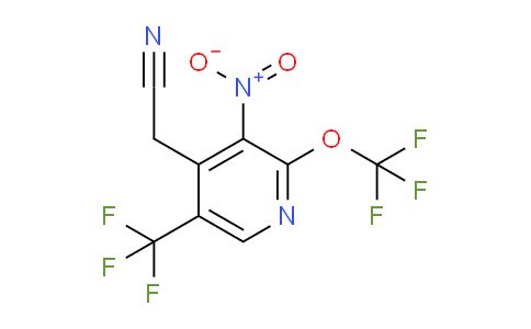 3-Nitro-2-(trifluoromethoxy)-5-(trifluoromethyl)pyridine-4-acetonitrile