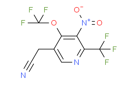 3-Nitro-4-(trifluoromethoxy)-2-(trifluoromethyl)pyridine-5-acetonitrile