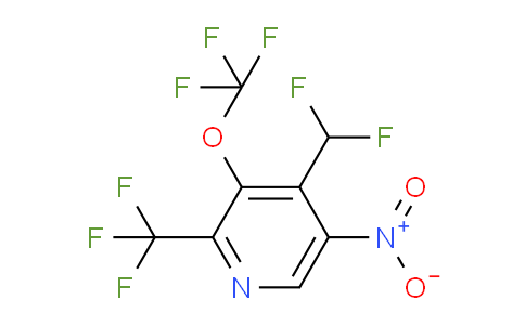 4-(Difluoromethyl)-5-nitro-3-(trifluoromethoxy)-2-(trifluoromethyl)pyridine