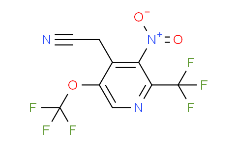 AM69394 | 1361839-74-8 | 3-Nitro-5-(trifluoromethoxy)-2-(trifluoromethyl)pyridine-4-acetonitrile