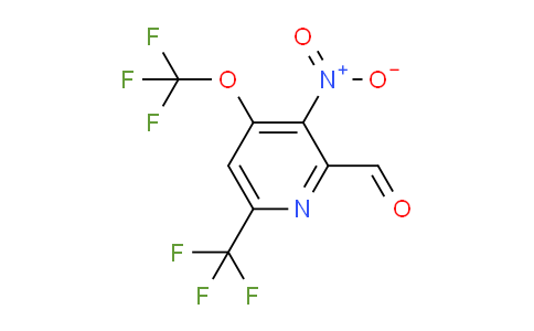 3-Nitro-4-(trifluoromethoxy)-6-(trifluoromethyl)pyridine-2-carboxaldehyde