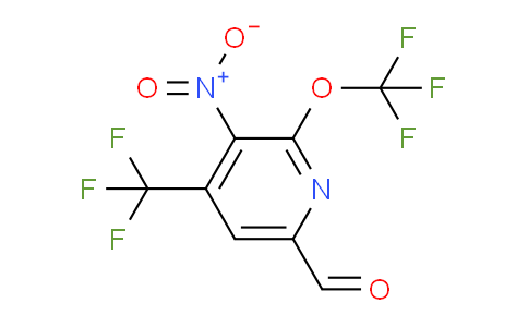 3-Nitro-2-(trifluoromethoxy)-4-(trifluoromethyl)pyridine-6-carboxaldehyde