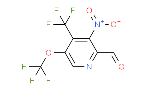 3-Nitro-5-(trifluoromethoxy)-4-(trifluoromethyl)pyridine-2-carboxaldehyde