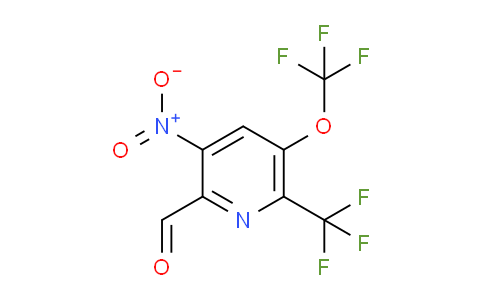 3-Nitro-5-(trifluoromethoxy)-6-(trifluoromethyl)pyridine-2-carboxaldehyde