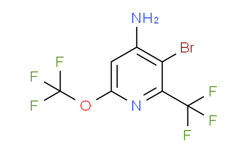 AM69575 | 1804036-23-4 | 4-Amino-3-bromo-6-(trifluoromethoxy)-2-(trifluoromethyl)pyridine
