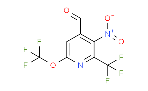 3-Nitro-6-(trifluoromethoxy)-2-(trifluoromethyl)pyridine-4-carboxaldehyde