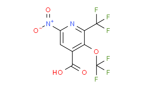 6-Nitro-3-(trifluoromethoxy)-2-(trifluoromethyl)pyridine-4-carboxylic acid