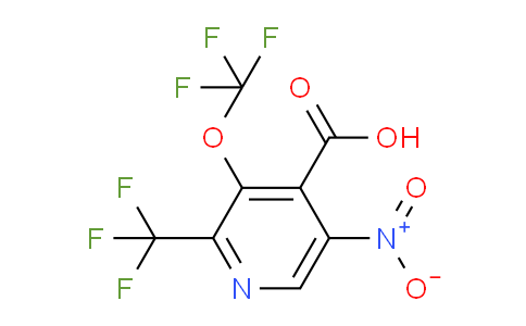 5-Nitro-3-(trifluoromethoxy)-2-(trifluoromethyl)pyridine-4-carboxylic acid