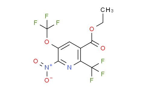 Ethyl 2-nitro-3-(trifluoromethoxy)-6-(trifluoromethyl)pyridine-5-carboxylate