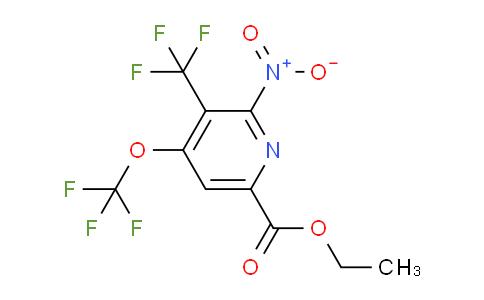 Ethyl 2-nitro-4-(trifluoromethoxy)-3-(trifluoromethyl)pyridine-6-carboxylate
