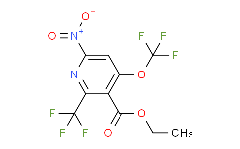 Ethyl 6-nitro-4-(trifluoromethoxy)-2-(trifluoromethyl)pyridine-3-carboxylate