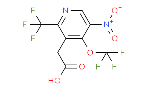 5-Nitro-4-(trifluoromethoxy)-2-(trifluoromethyl)pyridine-3-acetic acid