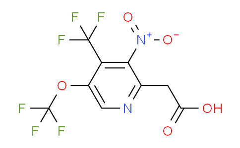 3-Nitro-5-(trifluoromethoxy)-4-(trifluoromethyl)pyridine-2-acetic acid