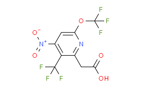 4-Nitro-6-(trifluoromethoxy)-3-(trifluoromethyl)pyridine-2-acetic acid