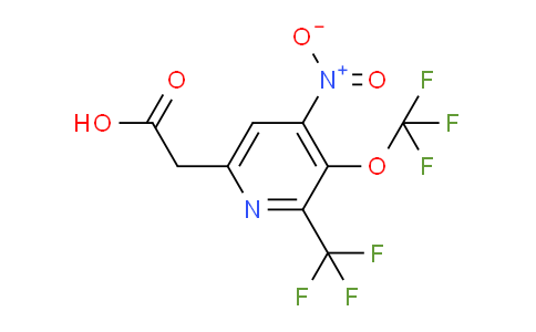 4-Nitro-3-(trifluoromethoxy)-2-(trifluoromethyl)pyridine-6-acetic acid