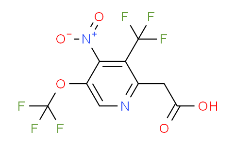 4-Nitro-5-(trifluoromethoxy)-3-(trifluoromethyl)pyridine-2-acetic acid