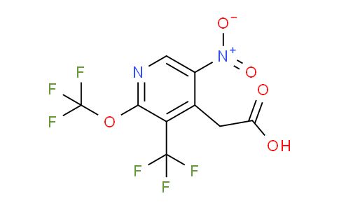 5-Nitro-2-(trifluoromethoxy)-3-(trifluoromethyl)pyridine-4-acetic acid