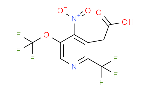 4-Nitro-5-(trifluoromethoxy)-2-(trifluoromethyl)pyridine-3-acetic acid