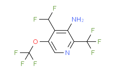 AM70341 | 1806130-31-3 | 3-Amino-4-(difluoromethyl)-5-(trifluoromethoxy)-2-(trifluoromethyl)pyridine