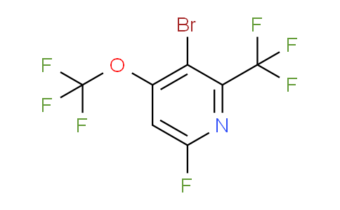3-Bromo-6-fluoro-4-(trifluoromethoxy)-2-(trifluoromethyl)pyridine