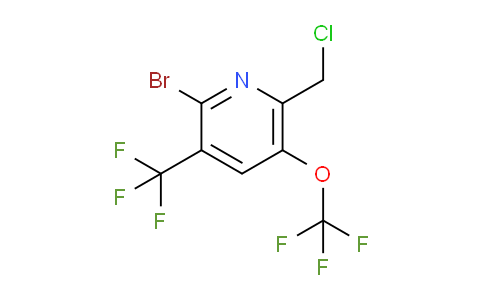 2-Bromo-6-(chloromethyl)-5-(trifluoromethoxy)-3-(trifluoromethyl)pyridine