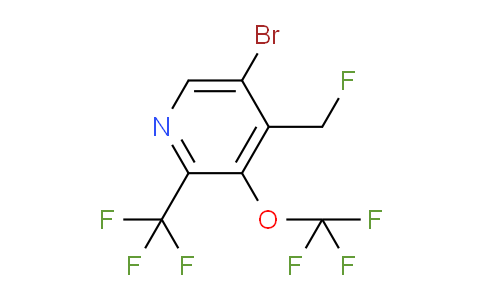 5-Bromo-4-(fluoromethyl)-3-(trifluoromethoxy)-2-(trifluoromethyl)pyridine
