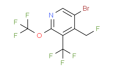 5-Bromo-4-(fluoromethyl)-2-(trifluoromethoxy)-3-(trifluoromethyl)pyridine