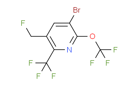 3-Bromo-5-(fluoromethyl)-2-(trifluoromethoxy)-6-(trifluoromethyl)pyridine