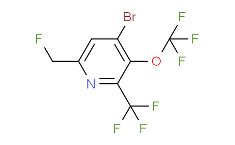 4-Bromo-6-(fluoromethyl)-3-(trifluoromethoxy)-2-(trifluoromethyl)pyridine