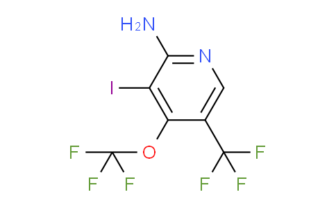2-Amino-3-iodo-4-(trifluoromethoxy)-5-(trifluoromethyl)pyridine