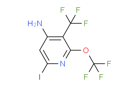 4-Amino-6-iodo-2-(trifluoromethoxy)-3-(trifluoromethyl)pyridine